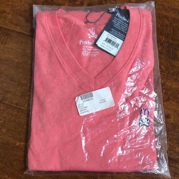 NWT Boys PSYCHO BUNNY Classic V Neck XL 18 / 20 Fragola 100% Pima Cotton Top - Picture 8 of 9